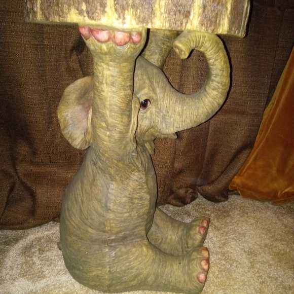 Elephant Holding Side End Table - Picture 3 of 3